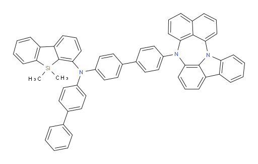 N-(4'-(4H-naphtho[1',8':5,6,7][1,4]diazepino[3,2,1-jk]carbazol-4-yl)-[1,1'-biphenyl]-4-yl)-N-([1,1'-biphenyl]-4-yl)-5,5-dimethyl-5H-dibenzo[b,d]silol-4-amine