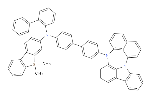 N-(4'-(4H-naphtho[1',8':5,6,7][1,4]diazepino[3,2,1-jk]carbazol-4-yl)-[1,1'-biphenyl]-4-yl)-N-([1,1'-biphenyl]-2-yl)-5,5-dimethyl-5H-dibenzo[b,d]silol-3-amine