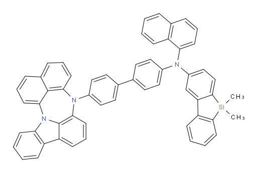 N-(4'-(4H-naphtho[1',8':5,6,7][1,4]diazepino[3,2,1-jk]carbazol-4-yl)-[1,1'-biphenyl]-4-yl)-5,5-dimethyl-N-(naphthalen-1-yl)-5H-dibenzo[b,d]silol-2-amine