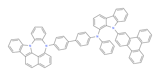 N-(4'-(4H-4,8b-diazaindeno[1,2,3-gh]pleiaden-4-yl)-[1,1'-biphenyl]-4-yl)-N-phenyl-9-(triphenylen-2-yl)-9H-carbazol-1-amine