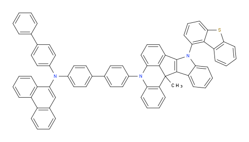 N-([1,1'-biphenyl]-4-yl)-N-(4'-(9-(dibenzo[b,d]thiophen-1-yl)-13c-methyl-9,13c-dihydro-5H-indolo[3',2':4,5]cyclopenta[1,2,3-kl]acridin-5-yl)-[1,1'-biphenyl]-4-yl)phenanthren-9-amine