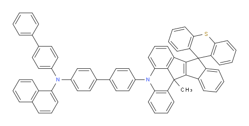 N-([1,1'-biphenyl]-4-yl)-N-(4'-(13c-methylspiro[benzo[4,5]pentaleno[1,2,3-kl]acridine-9,9'-thioxanthene]-5(13cH)-yl)-[1,1'-biphenyl]-4-yl)naphthalen-1-amine