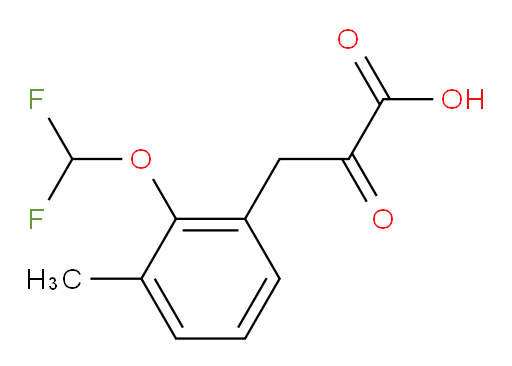 3-(2-(difluoromethoxy)-3-methylphenyl)-2-oxopropanoic acid