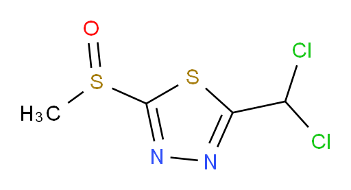 2-(dichloromethyl)-5-(methylsulfinyl)-1,3,4-thiadiazole