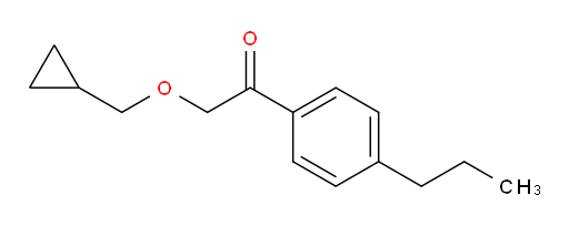 2-(cyclopropylmethoxy)-1-(4-propylphenyl)ethanone