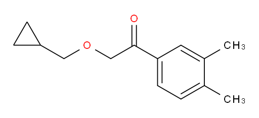 2-(cyclopropylmethoxy)-1-(3,4-dimethylphenyl)ethanone