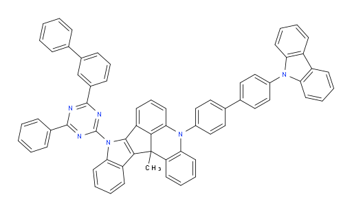 5-(4'-(9H-carbazol-9-yl)-[1,1'-biphenyl]-4-yl)-9-(4-([1,1'-biphenyl]-3-yl)-6-phenyl-1,3,5-triazin-2-yl)-13c-methyl-9,13c-dihydro-5H-indolo[3',2':4,5]cyclopenta[1,2,3-kl]acridine