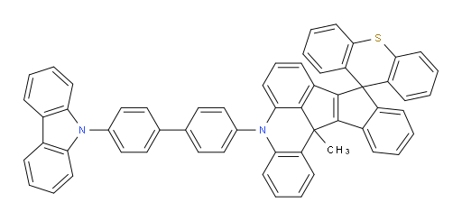 5-(4'-(9H-carbazol-9-yl)-[1,1'-biphenyl]-4-yl)-13c-methyl-5,13c-dihydrospiro[benzo[4,5]pentaleno[1,2,3-kl]acridine-9,9'-thioxanthene]