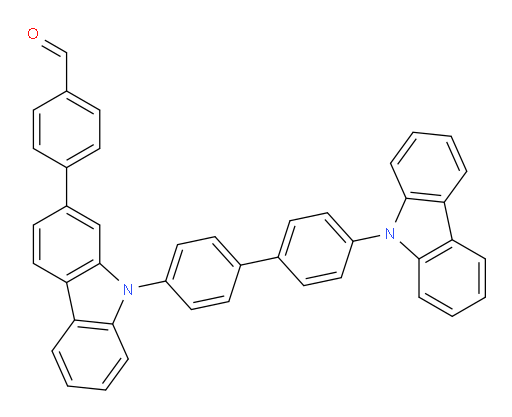 4-(9-(4'-(9H-carbazol-9-yl)-[1,1'-biphenyl]-4-yl)-9H-carbazol-2-yl)benzaldehyde