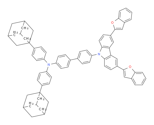 N,N-bis(4-(adamantan-1-yl)phenyl)-4'-(3,6-di(benzofuran-2-yl)-9H-carbazol-9-yl)-[1,1'-biphenyl]-4-amine