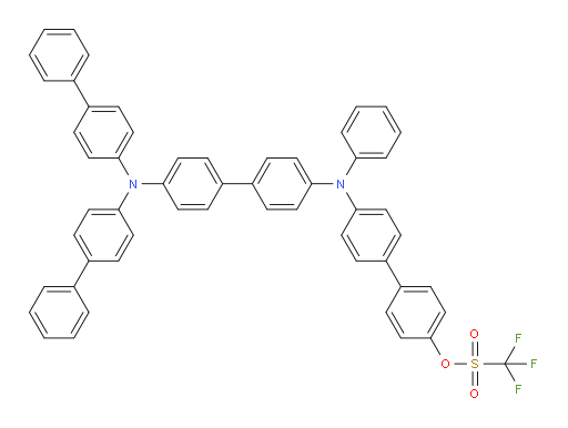 4'-((4'-(di([1,1'-biphenyl]-4-yl)amino)-[1,1'-biphenyl]-4-yl)(phenyl)amino)-[1,1'-biphenyl]-4-yl trifluoromethanesulfonate