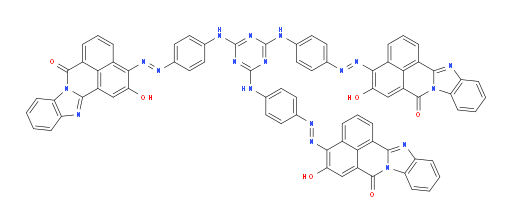 4,4'-((1E,1'E)-(((6-((4-((E)-(2-hydroxy-7-oxo-7H-benzo[de]benzo[4,5]imidazo[2,1-a]isoquinolin-3-yl)diazenyl)phenyl)amino)-1,3,5-triazine-2,4-diyl)bis(azanediyl))bis(4,1-phenylene))bis(diazene-2,1-diyl))bis(5-hydroxy-7H-benzo[de]benzo[4,5]imidazo[2,1-a]isoquinolin-7-one)