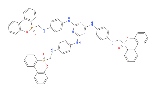 6,6',6''-(((((1,3,5-triazine-2,4,6-triyl)tris(azanediyl))tris(benzene-4,1-diyl))tris(azanediyl))tris(methylene))tris(6H-dibenzo[c,e][1,2]oxaphosphinine 6-oxide)