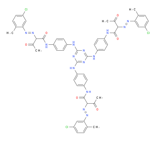 N,N',N''-(((1,3,5-triazine-2,4,6-triyl)tris(azanediyl))tris(benzene-4,1-diyl))tris(2-((5-chloro-2-methylphenyl)diazenyl)-3-oxobutanamide)
