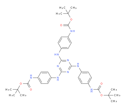 tri-tert-butyl (((1,3,5-triazine-2,4,6-triyl)tris(azanediyl))tris(benzene-4,1-diyl))tricarbamate