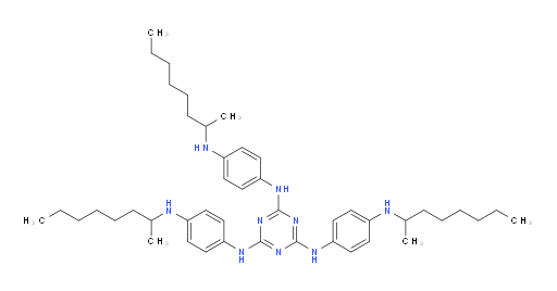N2,N4,N6-tris(4-(octan-2-ylamino)phenyl)-1,3,5-triazine-2,4,6-triamine