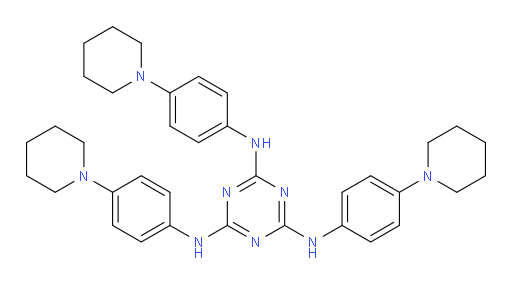 N2,N4,N6-tris(4-(piperidin-1-yl)phenyl)-1,3,5-triazine-2,4,6-triamine