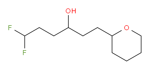 6,6-difluoro-1-(tetrahydro-2H-pyran-2-yl)hexan-3-ol