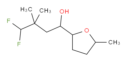 4,4-difluoro-3,3-dimethyl-1-(5-methyltetrahydrofuran-2-yl)butan-1-ol