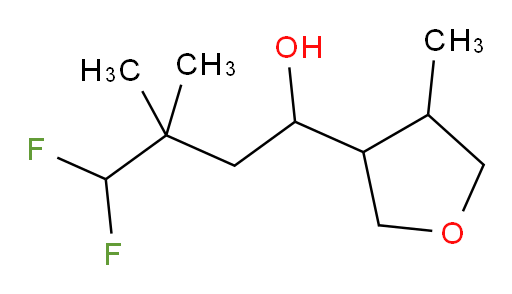 4,4-difluoro-3,3-dimethyl-1-(4-methyltetrahydrofuran-3-yl)butan-1-ol