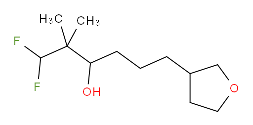 1,1-difluoro-2,2-dimethyl-6-(tetrahydrofuran-3-yl)hexan-3-ol