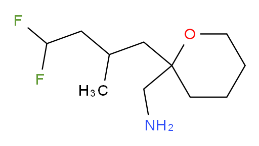 (2-(4,4-difluoro-2-methylbutyl)tetrahydro-2H-pyran-2-yl)methanamine