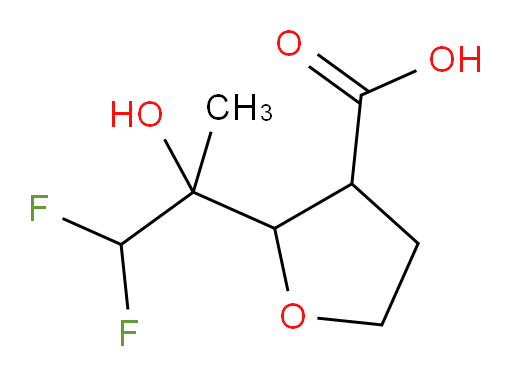 2-(1,1-difluoro-2-hydroxypropan-2-yl)tetrahydrofuran-3-carboxylic acid