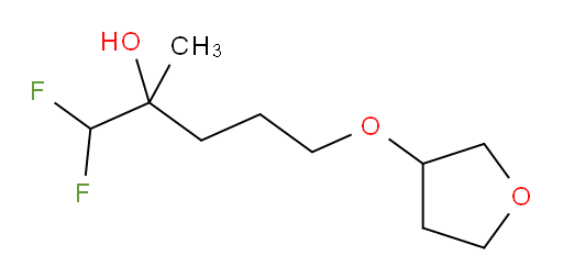 1,1-difluoro-2-methyl-5-((tetrahydrofuran-3-yl)oxy)pentan-2-ol