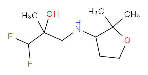3-((2,2-dimethyltetrahydrofuran-3-yl)amino)-1,1-difluoro-2-methylpropan-2-ol