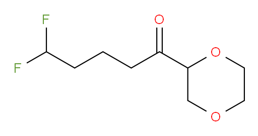1-(1,4-dioxan-2-yl)-5,5-difluoropentan-1-one