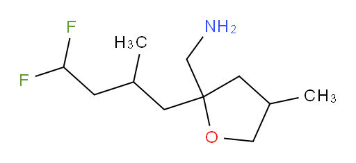 (2-(4,4-difluoro-2-methylbutyl)-4-methyltetrahydrofuran-2-yl)methanamine