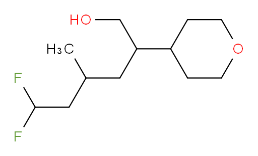 6,6-difluoro-4-methyl-2-(tetrahydro-2H-pyran-4-yl)hexan-1-ol