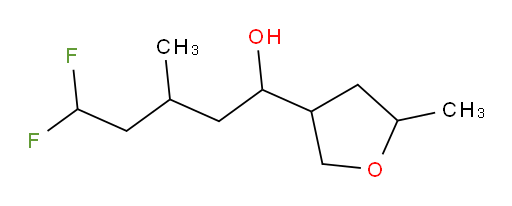 5,5-difluoro-3-methyl-1-(5-methyltetrahydrofuran-3-yl)pentan-1-ol