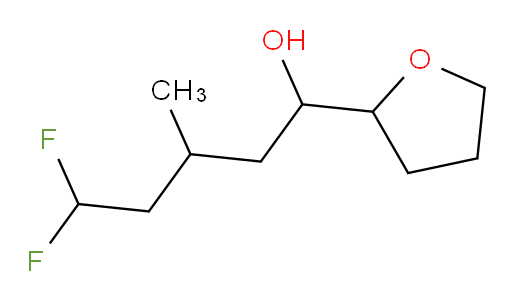 5,5-difluoro-3-methyl-1-(tetrahydrofuran-2-yl)pentan-1-ol