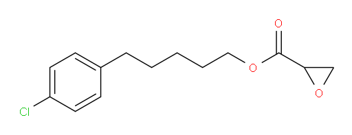 5-(4-chlorophenyl)pentyl oxirane-2-carboxylate