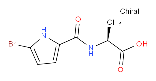 (S)-2-(5-bromo-1H-pyrrole-2-carboxamido)propanoic acid