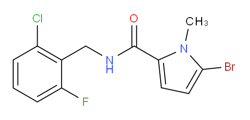 5-bromo-N-(2-chloro-6-fluorobenzyl)-1-methyl-1H-pyrrole-2-carboxamide