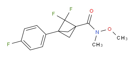 2,2-Difluoro-3-(4-fluorophenyl)-N-methoxy-N-methylbicyclo[1.1.1]pentane-1-carboxamide