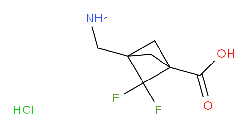 3-(Aminomethyl)-2,2-difluorobicyclo[1.1.1]pentane-1-carboxylic acid hydrochloride