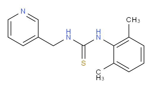 N-(2,6-Dimethylphenyl)-N′-(3-pyridinylmethyl)thiourea (ACI)