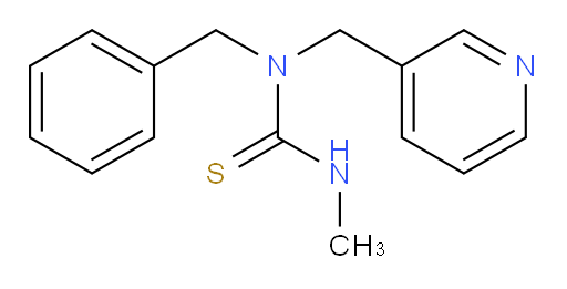 N′-Methyl-N-(phenylmethyl)-N-(3-pyridinylmethyl)thiourea (ACI)