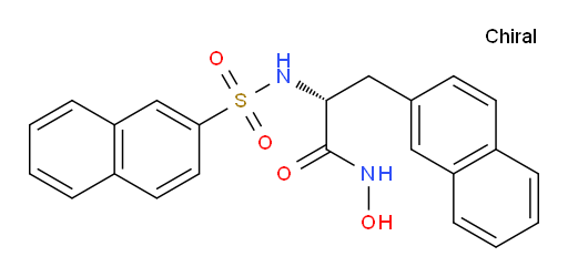 (αR)-N-Hydroxy-α-[(2-naphthalenylsulfonyl)amino]-2-naphthalenepropanamide (ACI)