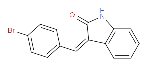 3-[(4-Bromophenyl)methylene]-1,3-dihydro-2H-indol-2-one (ACI)