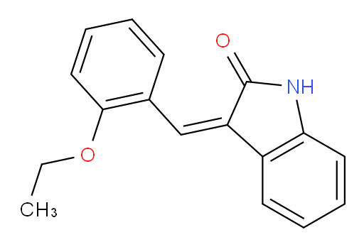 3-[(2-Ethoxyphenyl)methylene]-1,3-dihydro-2H-indol-2-one (ACI)