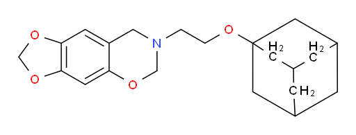7,8-Dihydro-7-[2-(tricyclo[3.3.1.13,7]dec-1-yloxy)ethyl]-6H-1,3-dioxolo[4,5-g][1,3]benzoxazine (ACI)