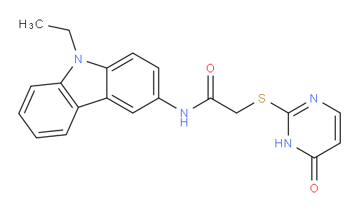 2-[(1,6-Dihydro-6-oxo-2-pyrimidinyl)thio]-N-(9-ethyl-9H-carbazol-3-yl)acetamide (ACI)