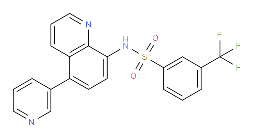 N-[5-(3-Pyridinyl)-8-quinolinyl]-3-(trifluoromethyl)benzenesulfonamide (ACI)