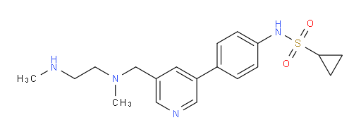 N-[4-[5-[[Methyl[2-(methylamino)ethyl]amino]methyl]-3-pyridinyl]phenyl]cyclopropanesulfonamide (ACI)