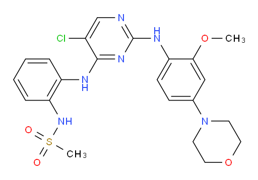 N-[2-[[5-Chloro-2-[[2-methoxy-4-(4-morpholinyl)phenyl]amino]-4-pyrimidinyl]amino]phenyl]methanesulfonamide (ACI)