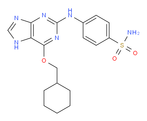 4-[[6-(Cyclohexylmethoxy)-9H-purin-2-yl]amino]benzenesulfonamide (ACI)